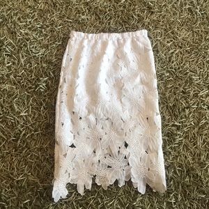 High waisted pencil skirt